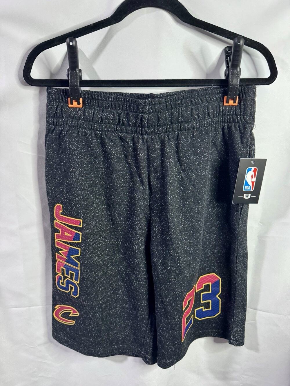 NBA Lebron James Cleveland Cavs Sweat Shorts Basketball Shorts #23 Mens Small